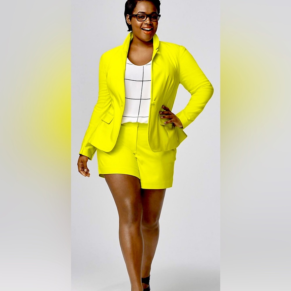 Lane Bryant Blazer Womens 22 Modernist Collection Stretch Suit Jacket